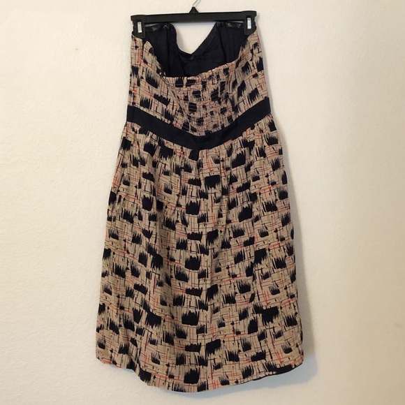 Anthropologie Burlapp Blurred Shapes Silk Dress - Picture 5 of 9